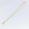 Christian Dior Cd Heart Necklace Metal Gold Metal Jewelry (Pre-Owned)