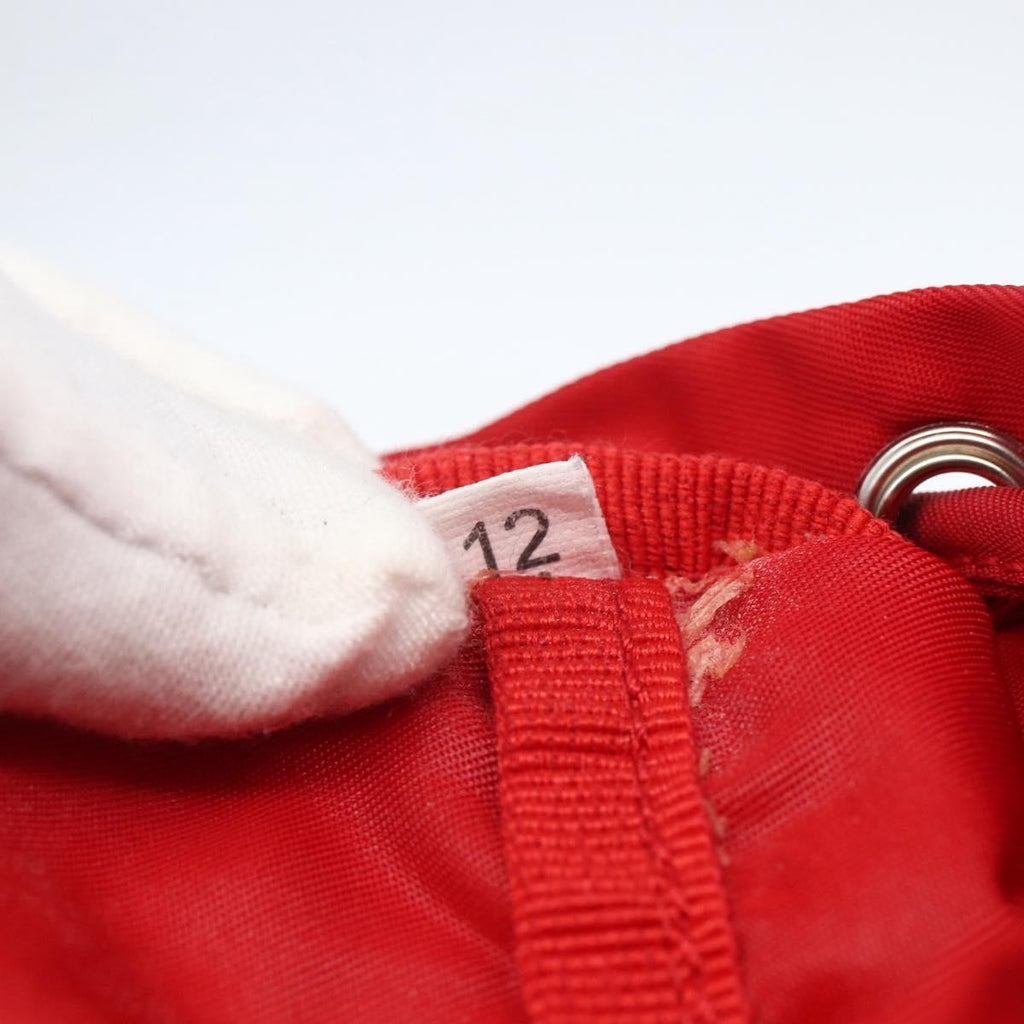 Prada Drawstring Wristlet Bucket Bag Tessuto Red Nylon Clutche & Pouche Bag