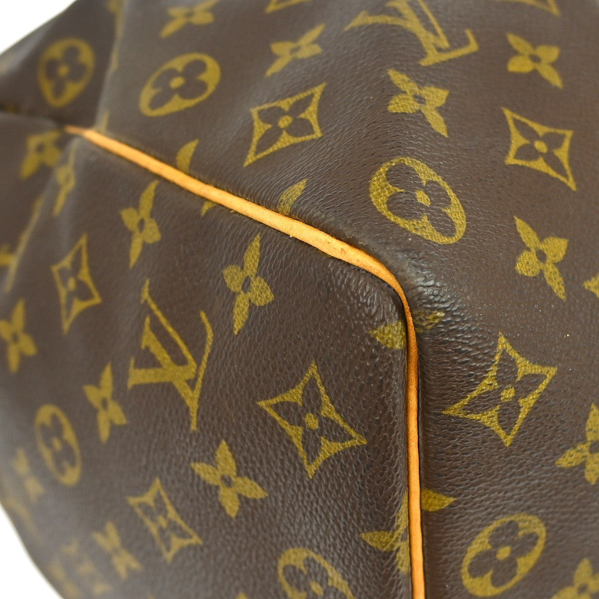 Louis Vuitton Keepall Bag Monogram Canvas Brown Canvas Travel Bag