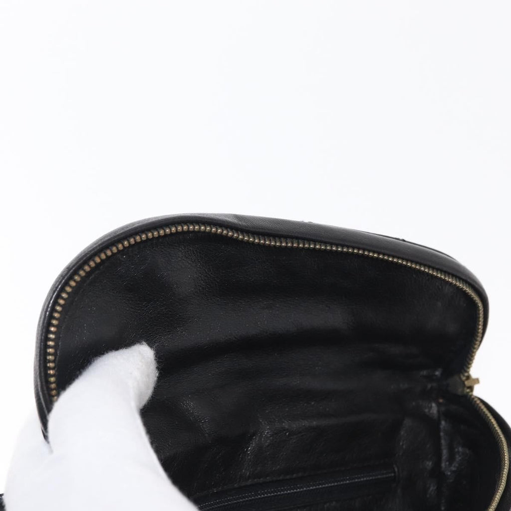 Chanel Vintage Zip Belt Bag Quilted Lambskin Black Patent_Leather Clutche & Pouche Bag