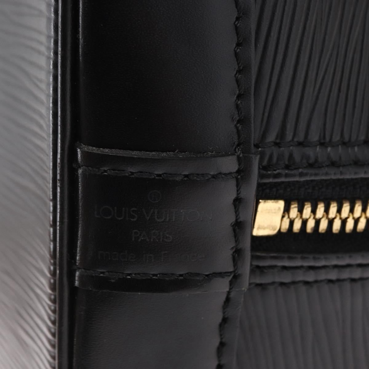 Louis Vuitton Alma Handbag Epi Leather Black Leather Handbag