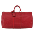 Louis Vuitton Keepall Bag Epi Leather Red Leather Travel Bag