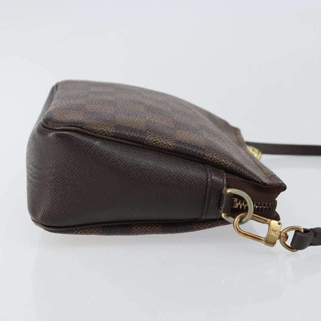 Louis Vuitton Trousse Make Up Bag Damier Canvas Brown Canvas Clutche & Pouche Bag
