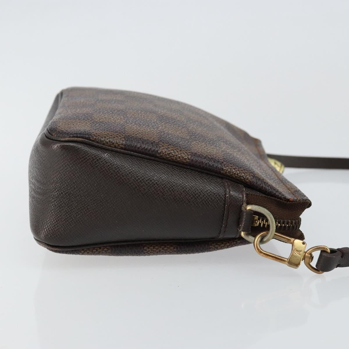 Louis Vuitton Trousse Make Up Bag Damier Canvas Brown Canvas Clutche & Pouche Bag