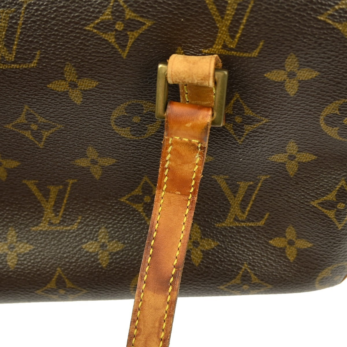 Louis Vuitton Cite Handbag Monogram Canvas Brown Canvas Shoulder Bag