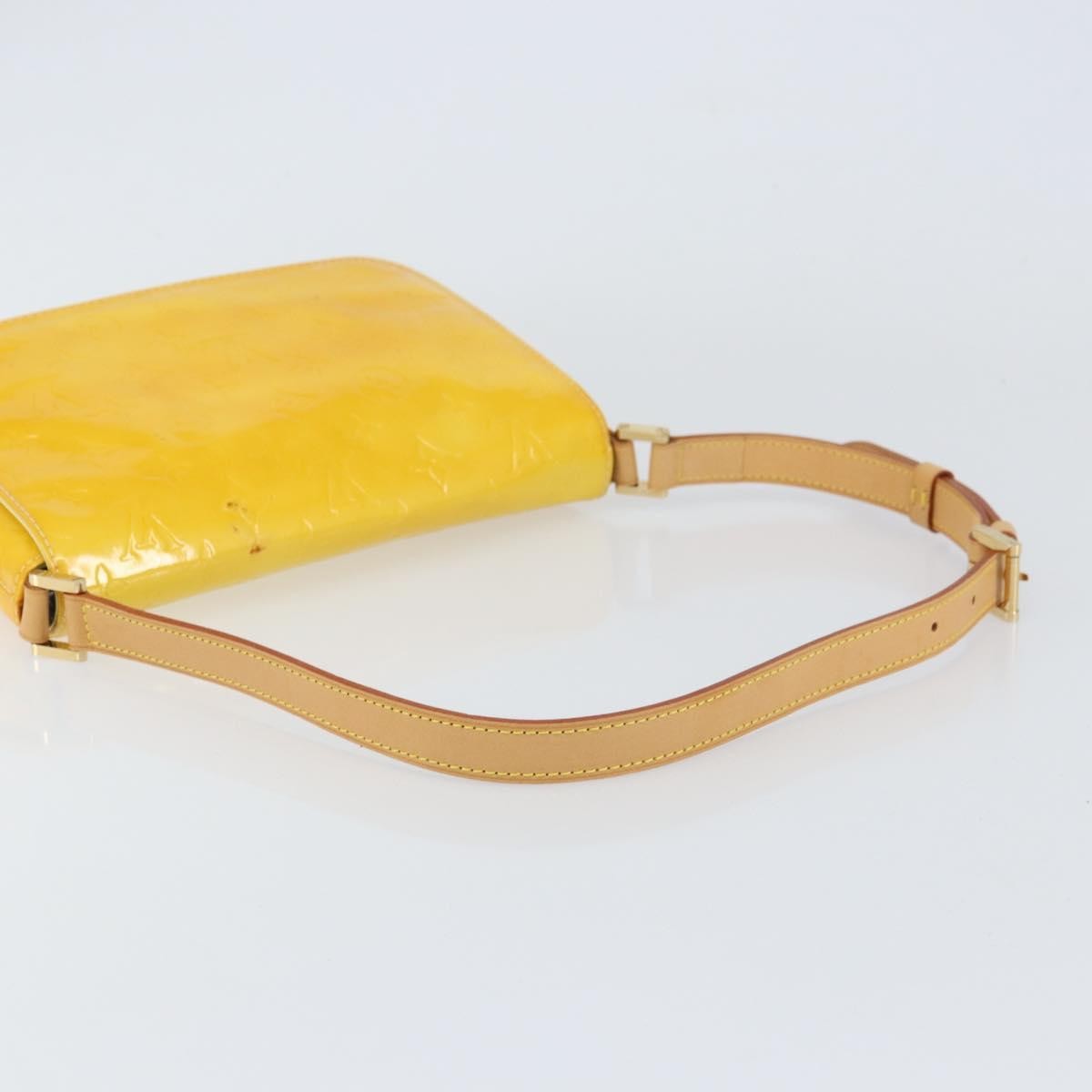Louis Vuitton Thompson Street Handbag Monogram Vernis Yellow Patent_Leather Shoulder Bag
