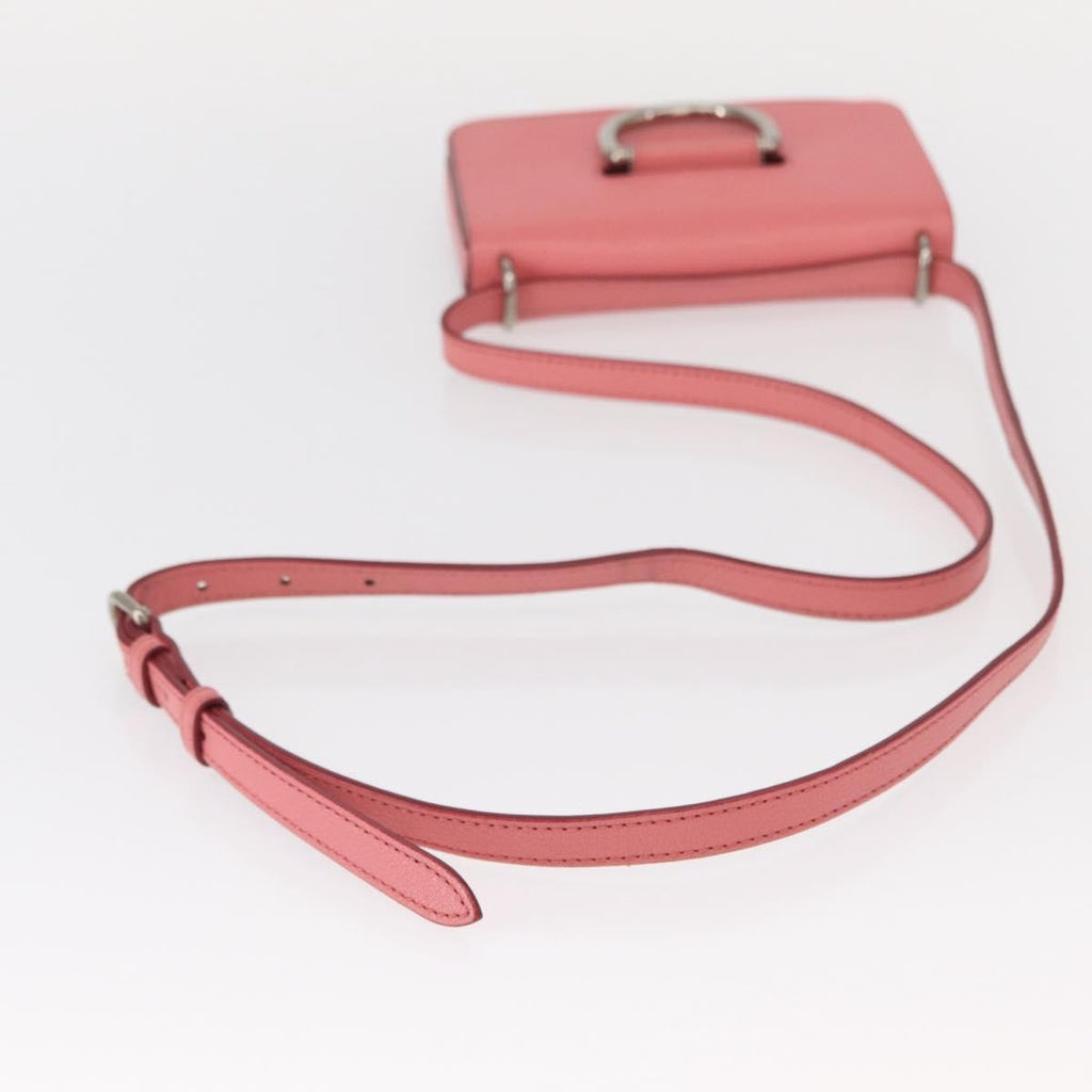 Burberry D-Ring Shoulder Bag Leather Pink Leather Shoulder Bag