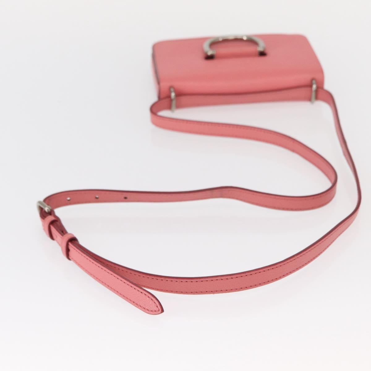 Burberry D-Ring Shoulder Bag Leather Pink Leather Shoulder Bag