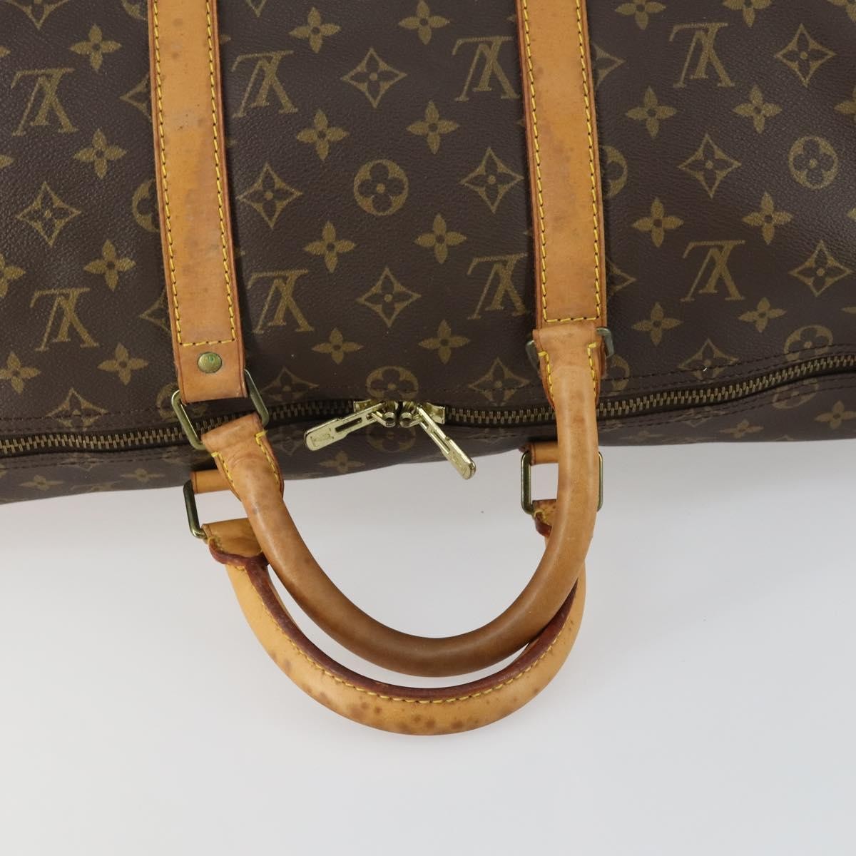 Louis Vuitton Keepall Bag Monogram Canvas Brown Canvas Travel Bag