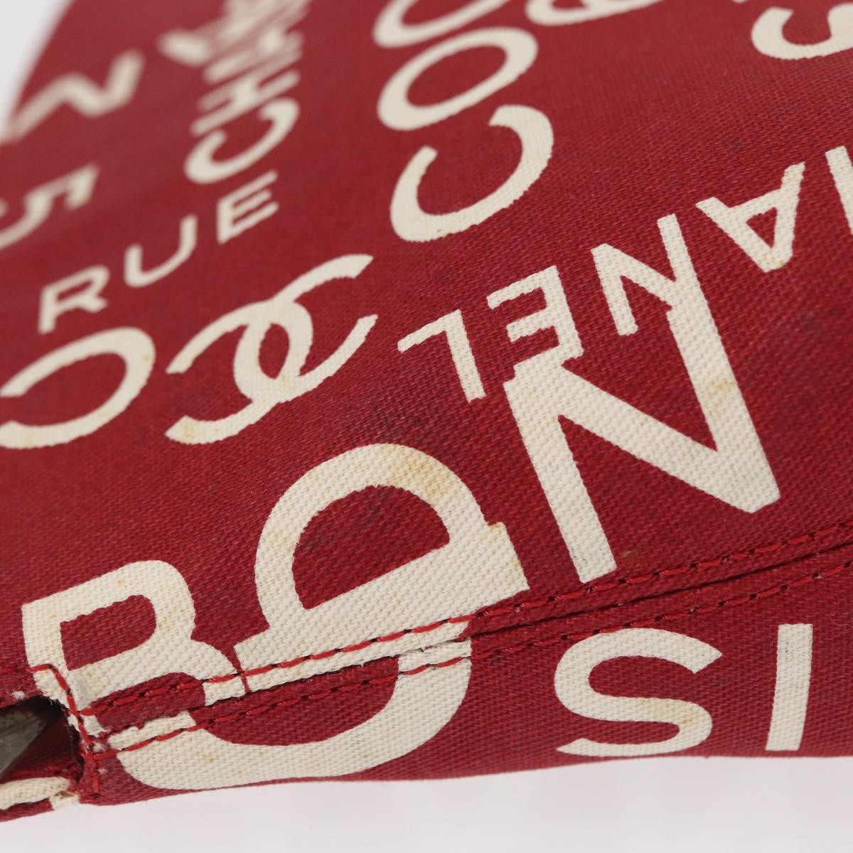 Chanel 31 Rue Cambon Clutch Canvas Red Canvas Clutche & Pouche Bag
