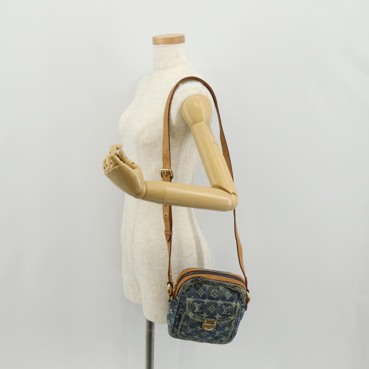 Louis Vuitton Camera Bag Monogram Denim Blue Denim_Jeans Shoulder Bag