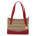 Burberry Nova Check Tote Canvas And Leather Beige Canvas Tote Bag
