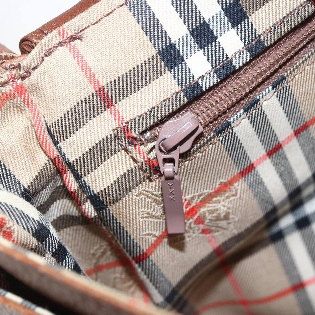 Burberry Vintage Shoulder Bag Leather Brown Leather Shoulder Bag