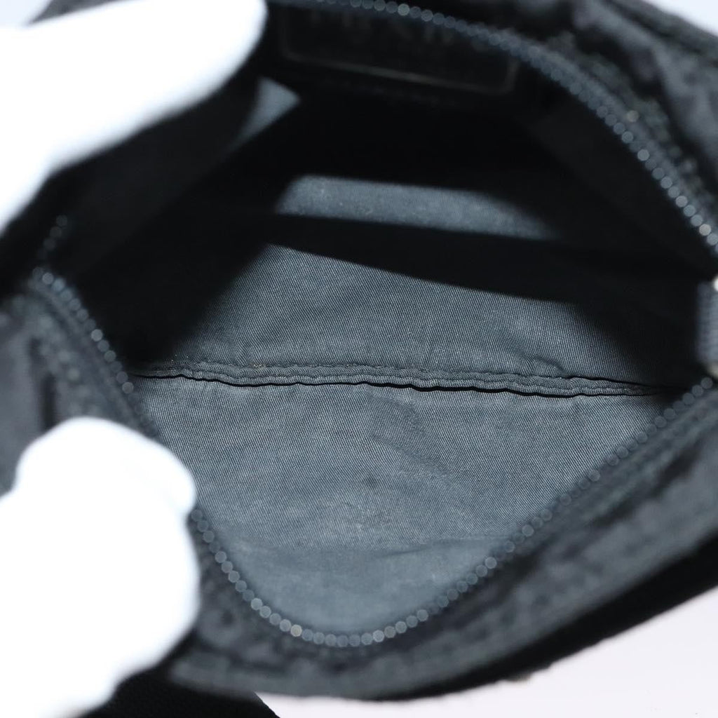 Prada Front Pocket Messenger Bag Tessuto Black Nylon Shoulder Bag Bag