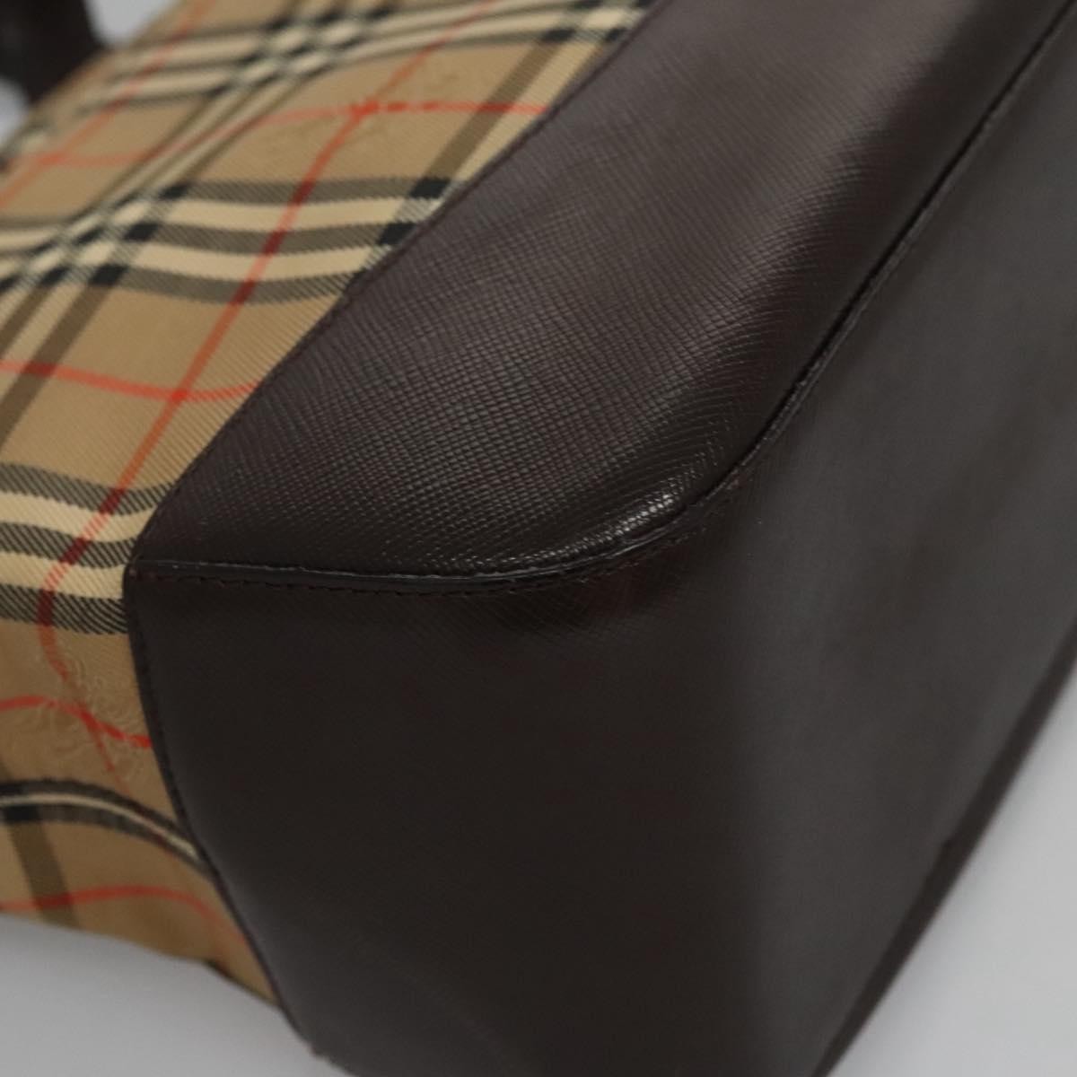 Burberry Nova Check Handbag Nova Check Canvas And Leather Beige Canvas Handbag