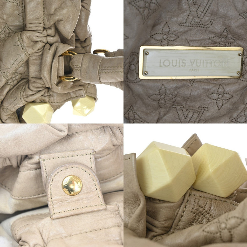 Louis Vuitton Olympe Stratus Handbag Limited Edition Monogram Lambskin Beige Leather Shoulder Bag