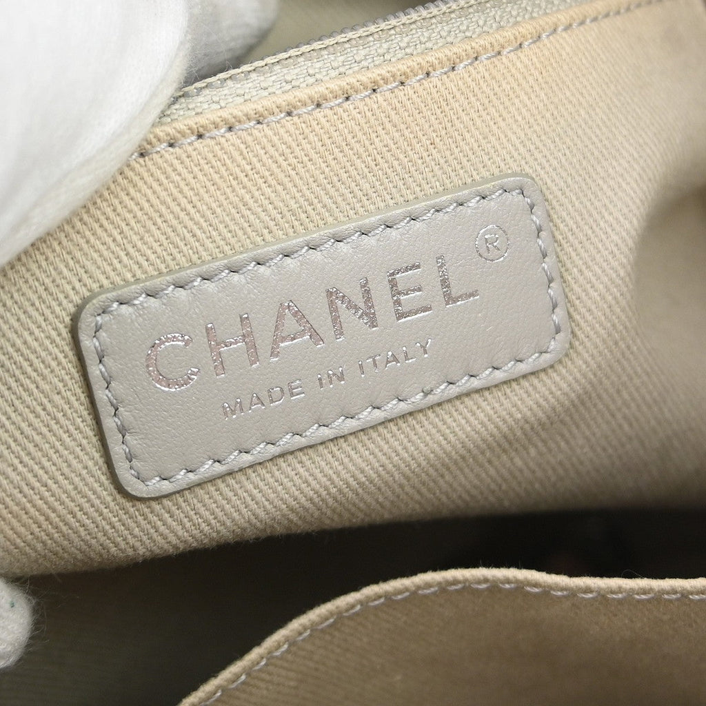 Chanel North South Deauville Tote Leather Pink Leather Tote Bag Bag