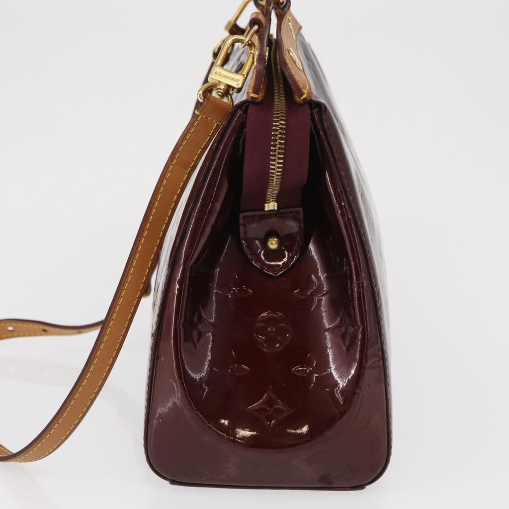 Louis Vuitton Brea Handbag Monogram Vernis Burgundy Patent_Leather Handbag