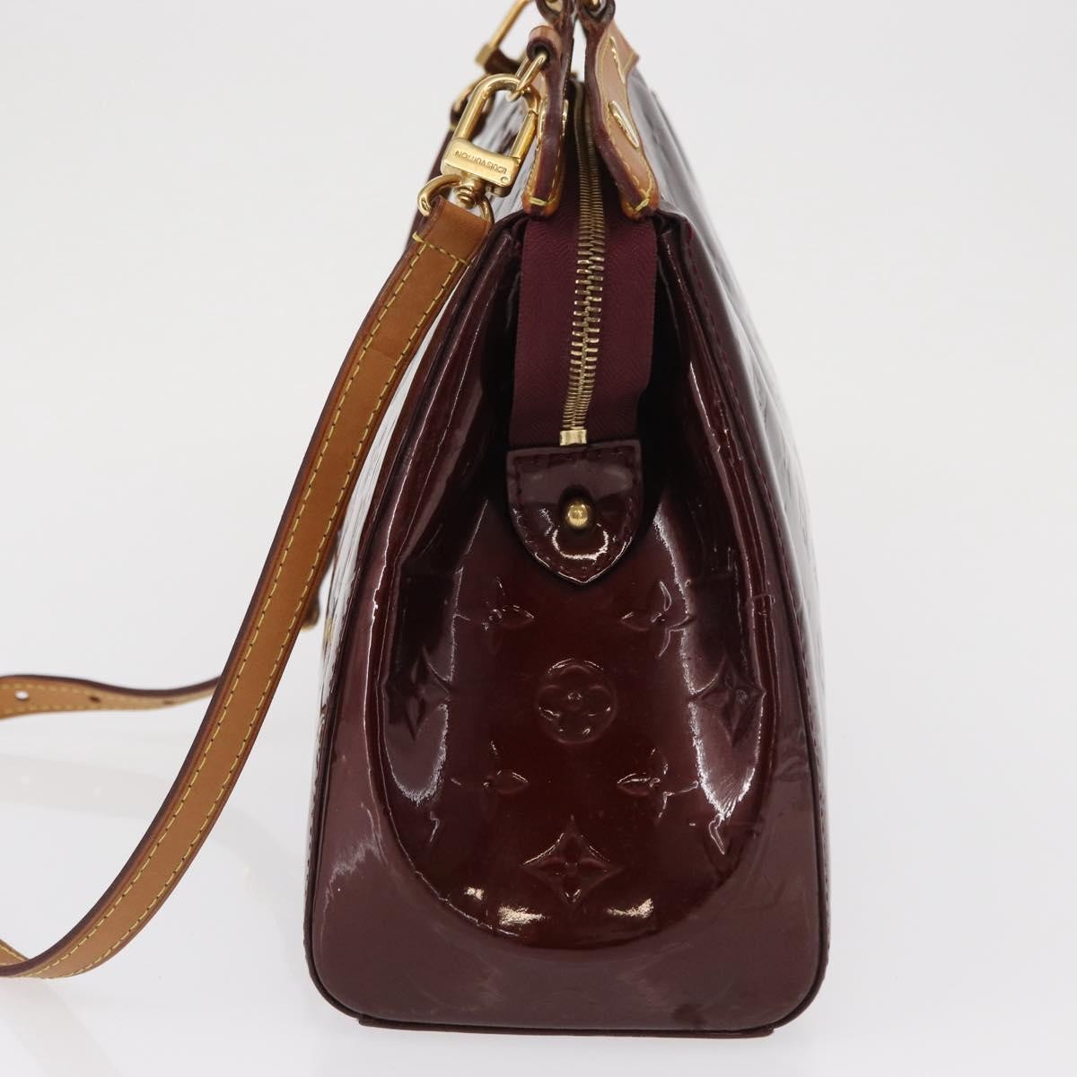 Louis Vuitton Brea Handbag Monogram Vernis Burgundy Patent_Leather Handbag