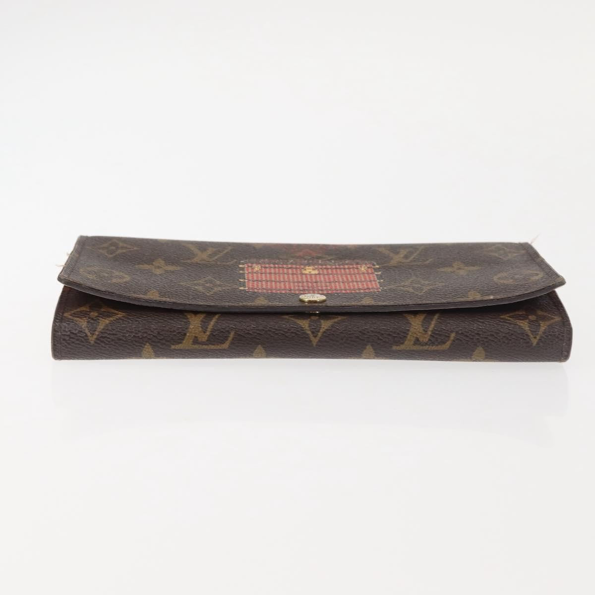 Louis Vuitton Vintage Sarah Wallet Monogram Canvas Brown Canvas Wallets Accessory
