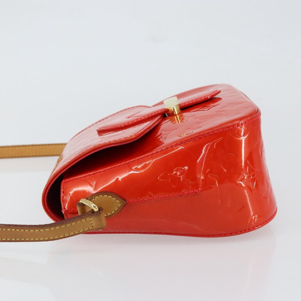 Louis Vuitton Bellflower Handbag Monogram Vernis Red Patent_Leather Shoulder Bag