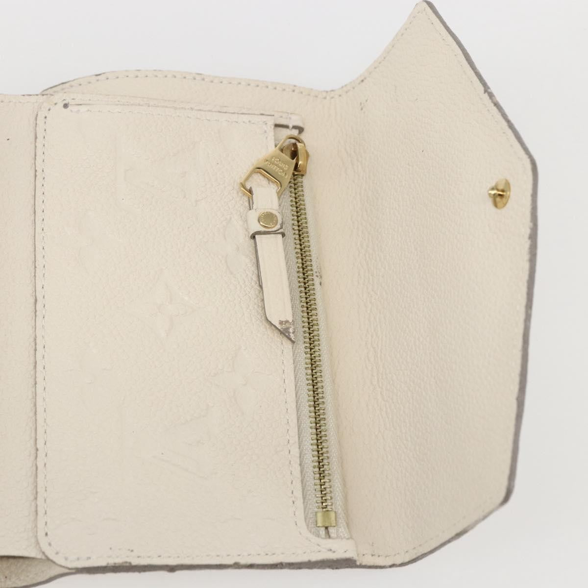 Louis Vuitton Zoe Wallet Monogram Empreinte Leather Beige Leather Wallets Accessory