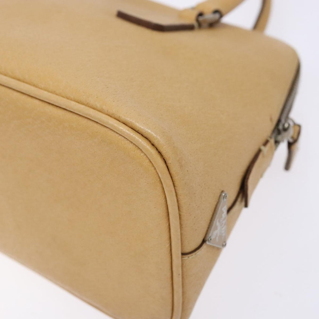 Prada Cuir Promenade Bag Saffiano Leather Beige Leather Handbag