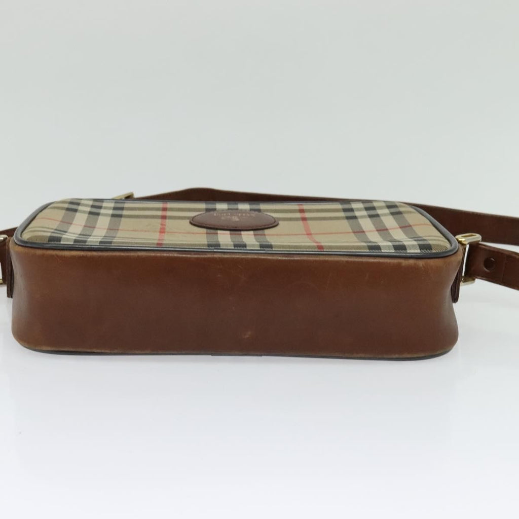 Burberry Camera Bag Vintage Check Canvas Beige Canvas Shoulder Bag