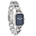 Chanel Premiere Chain Quartz Watch Stainless Steel With Diamond  Bezel Watch