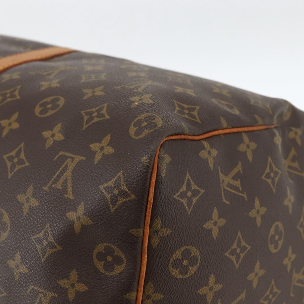 Louis Vuitton Keepall Bag Monogram Canvas Brown Canvas Travel Bag