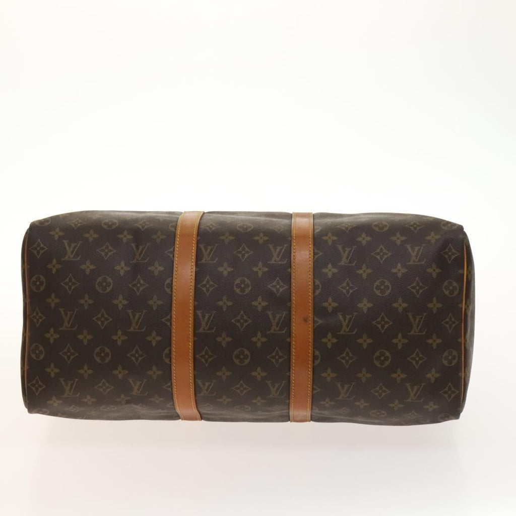 Louis Vuitton Keepall Bag Monogram Canvas Brown Canvas Travel Bag