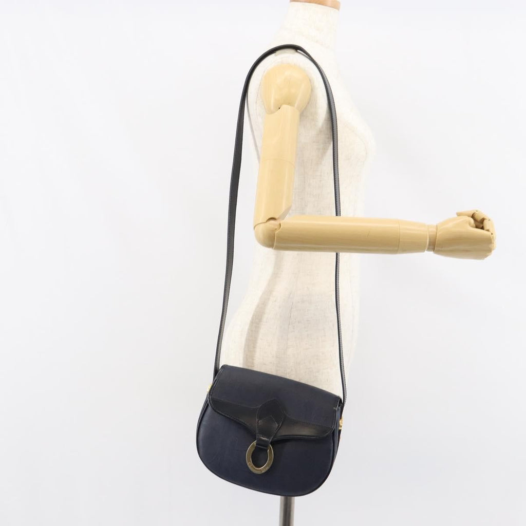Christian Dior Trotter Shoulder Bag Canvas Navy Canvas Shoulder Bag Bag (Pre-Owned)