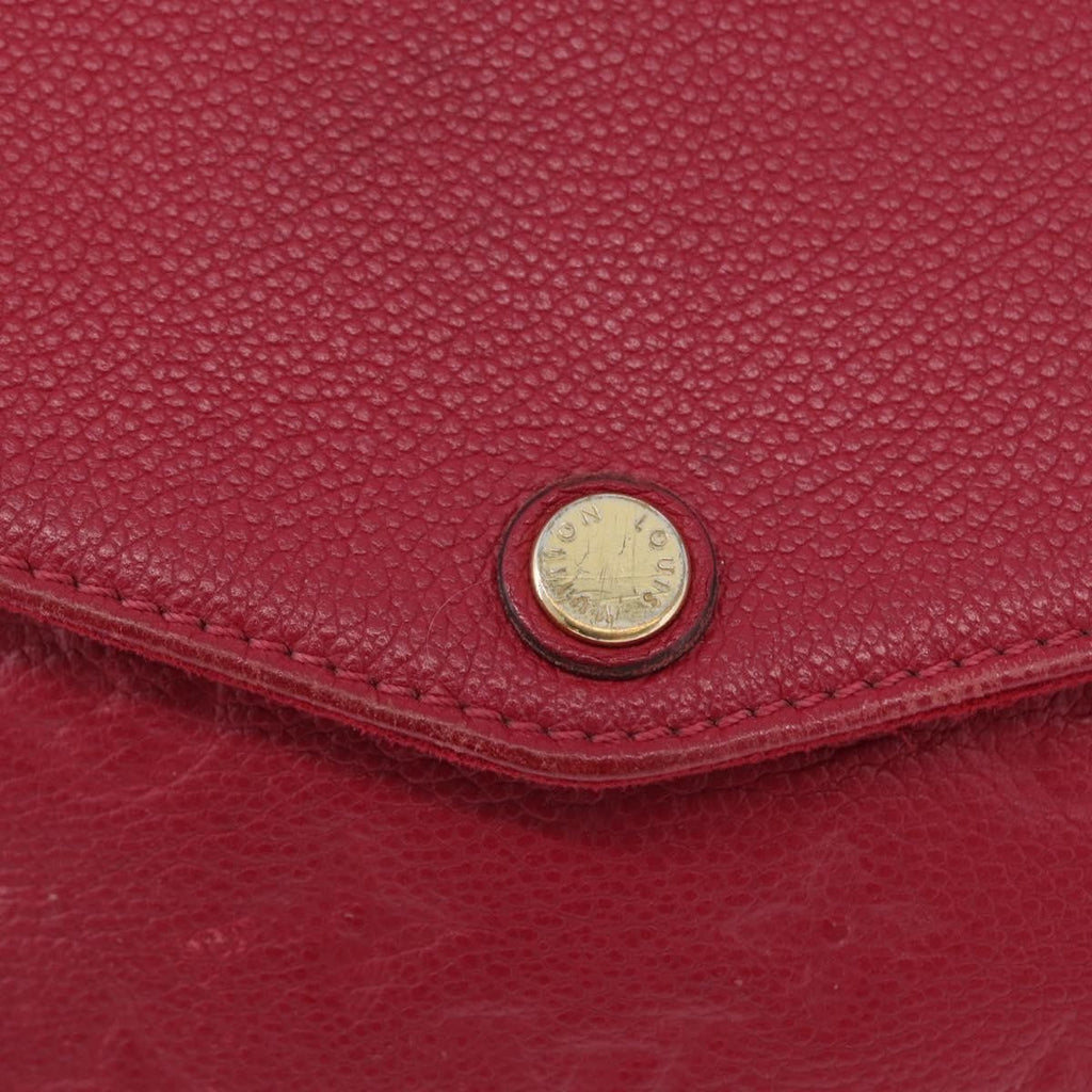 Louis Vuitton Twice Handbag Monogram Empreinte Leather Burgundy Leather Shoulder Bag
