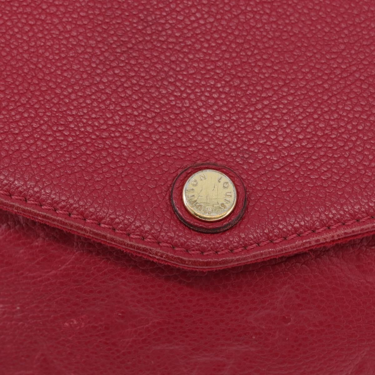 Louis Vuitton Twice Handbag Monogram Empreinte Leather Burgundy Leather Shoulder Bag
