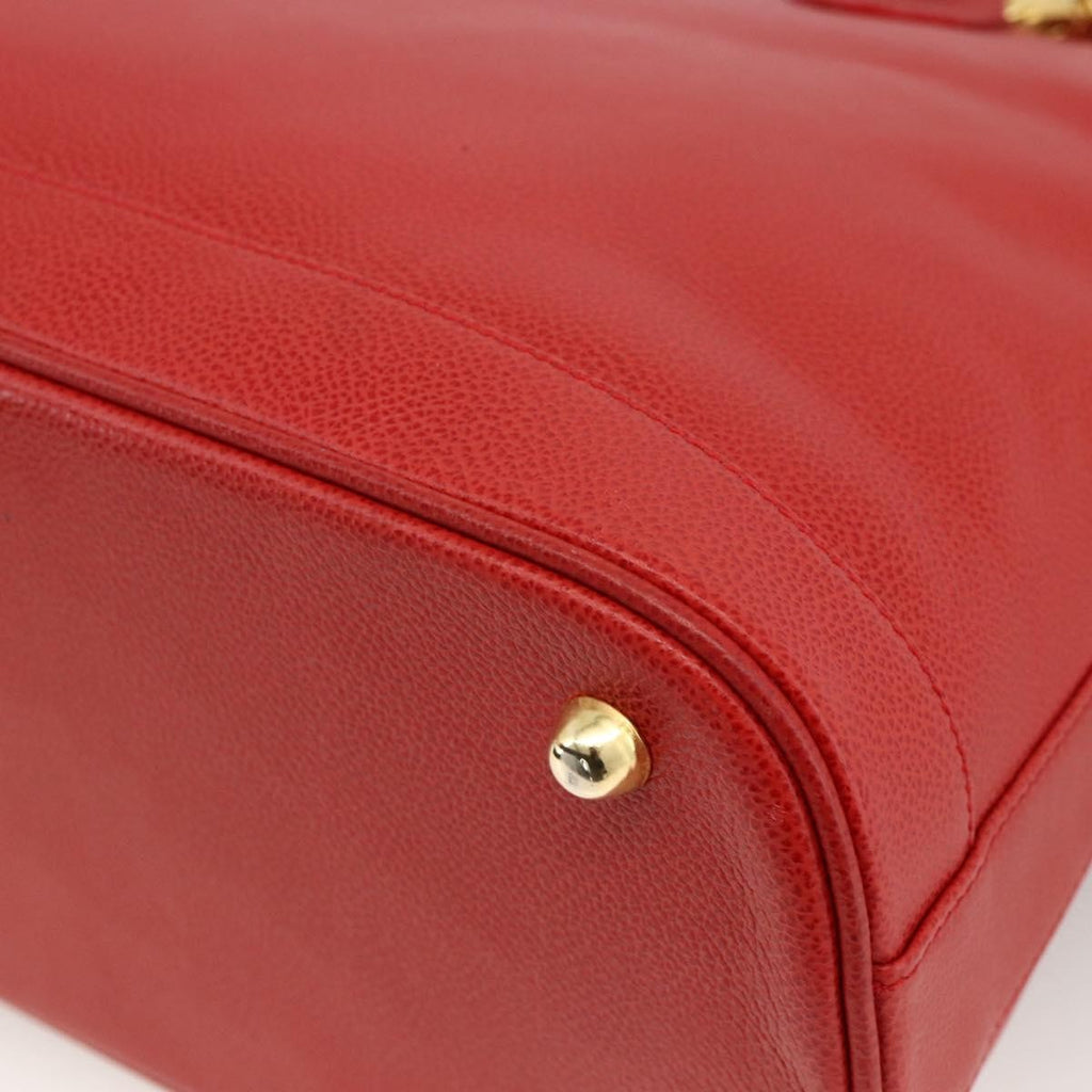 Burberry Vintage Handbag Leather Red Leather Handbag