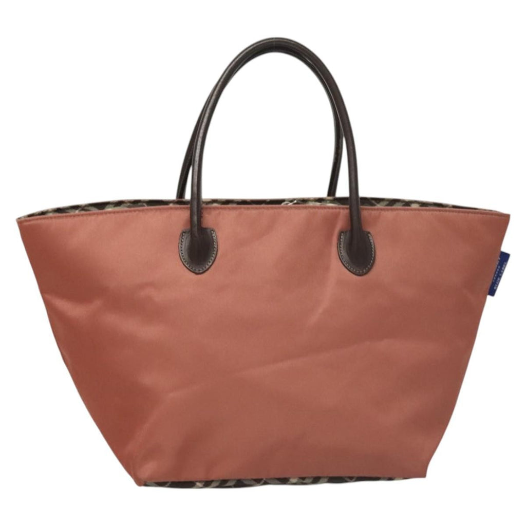 Burberry Nova Check Blue Label Nylon Pink Nylon Handbag