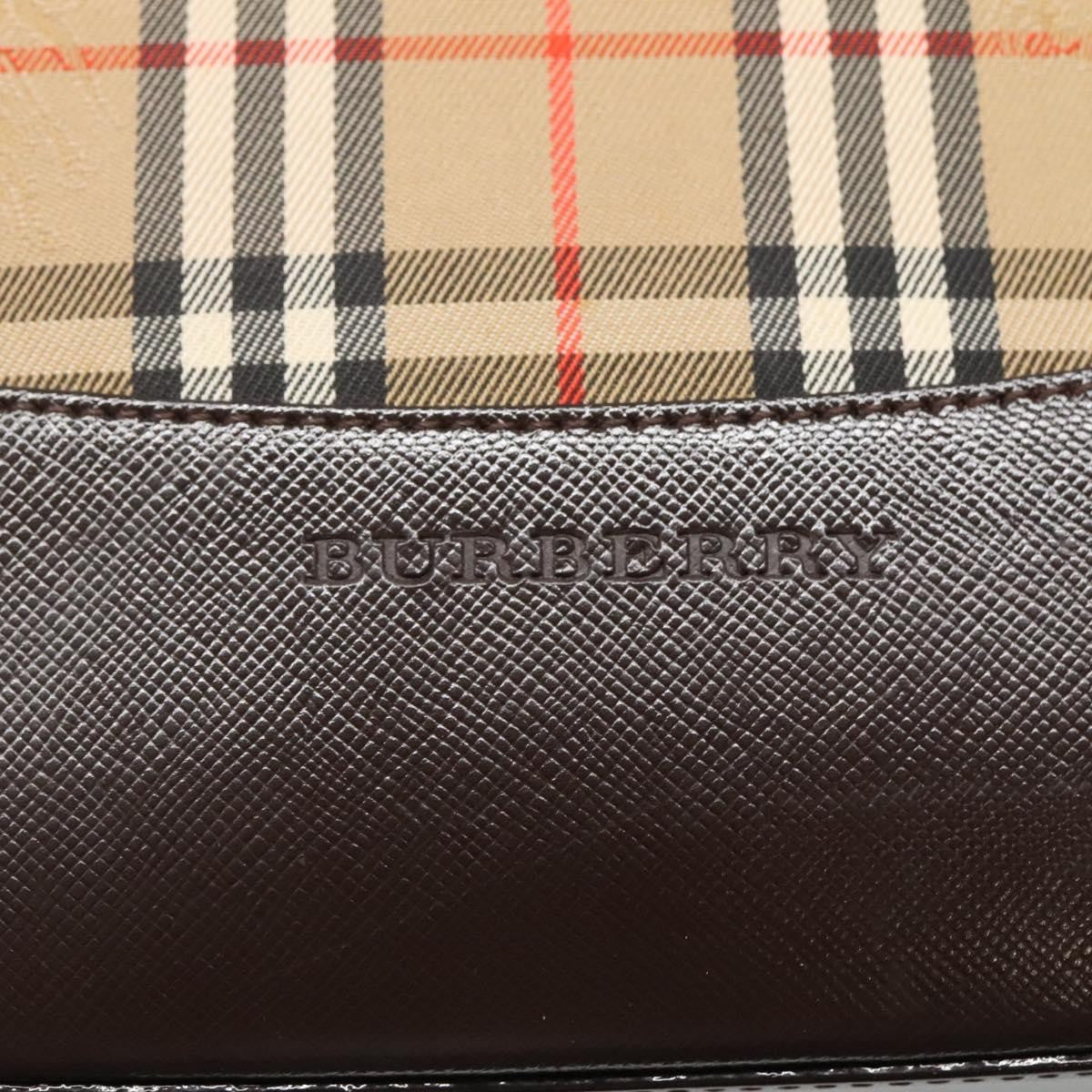 Burberry Nova Check Handbag Nova Check Canvas And Leather Beige Canvas Handbag