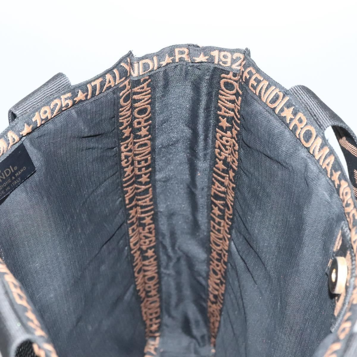 Fendi Zucca Tote Bag Straw Black Wood Tote Bag Bag
