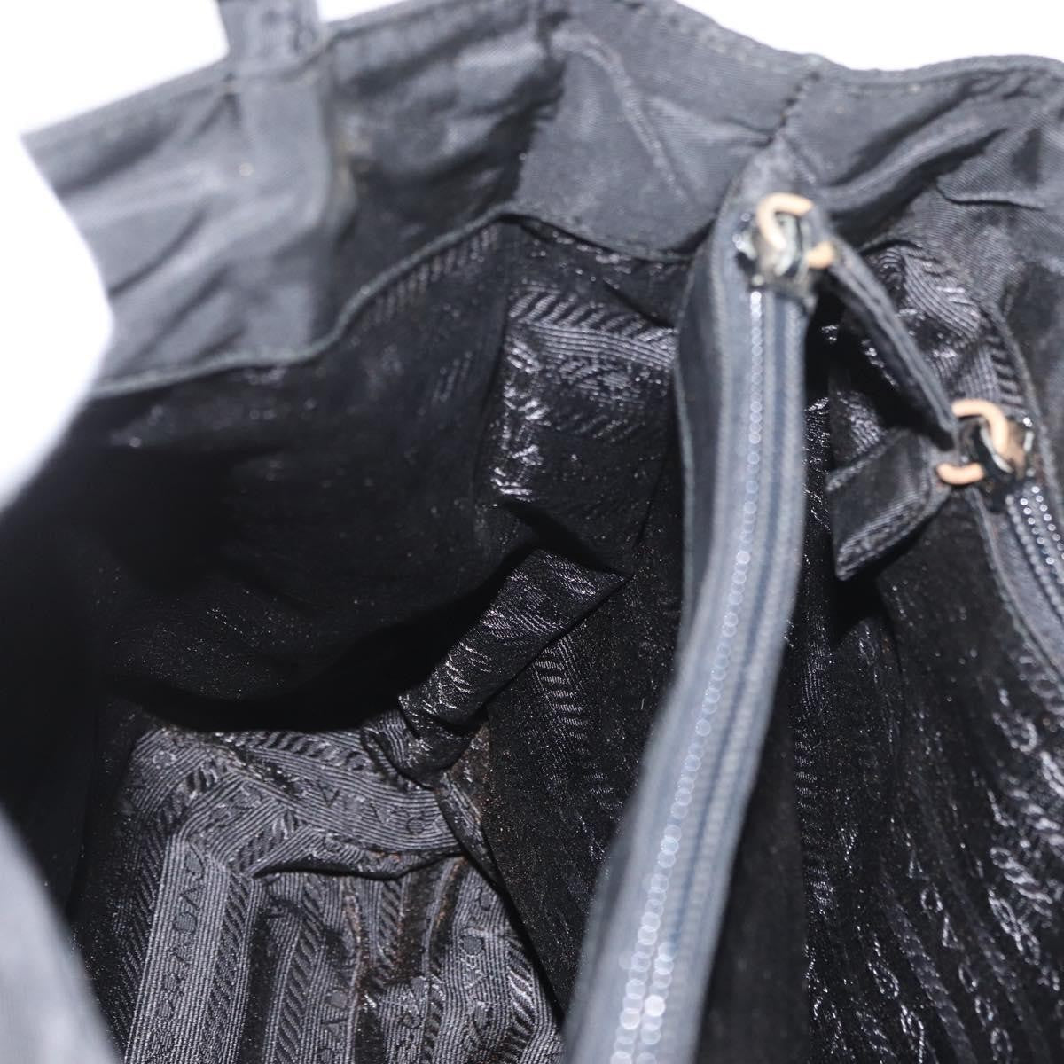 Prada Vintage Zip Tote Tessuto Black Nylon Tote Bag Bag