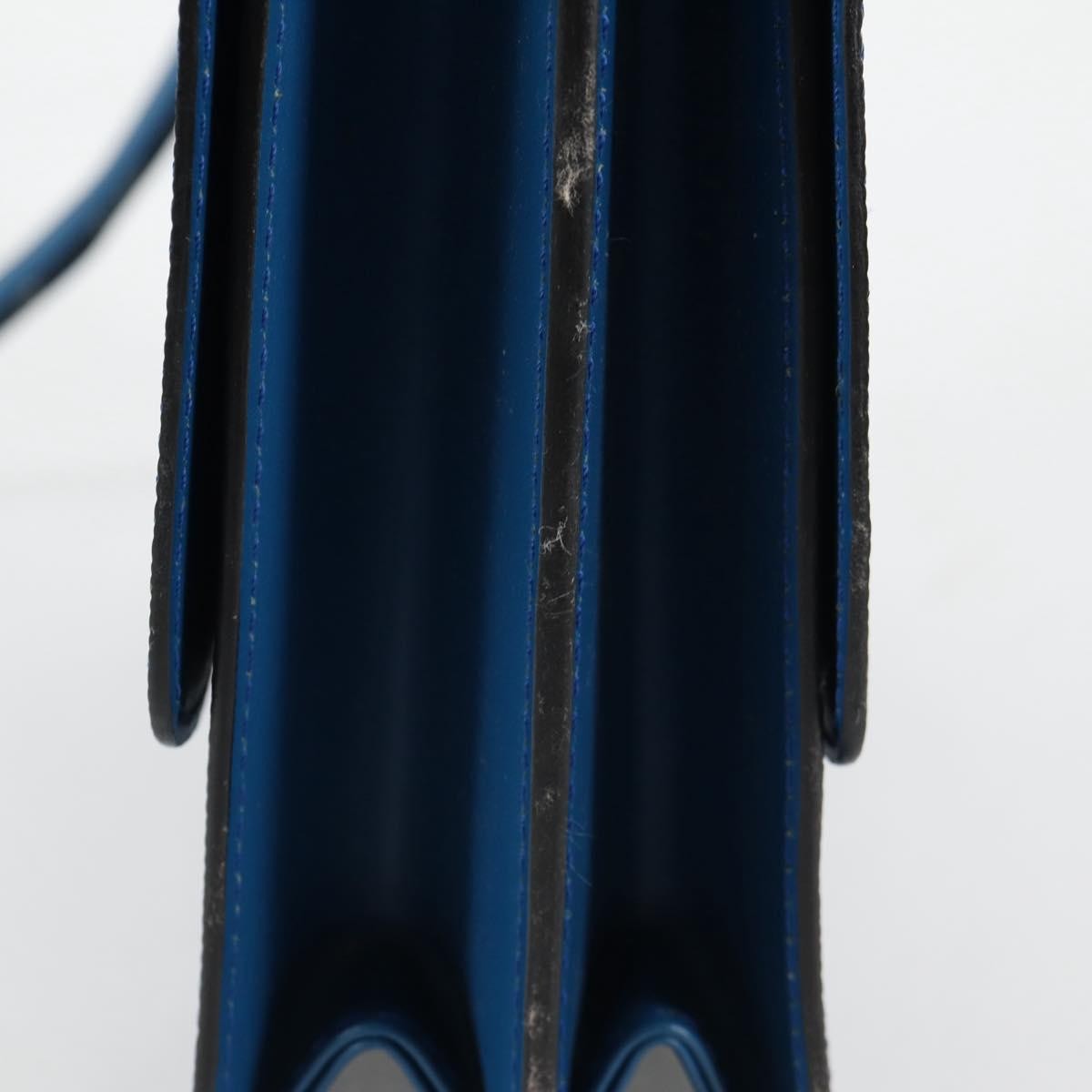 Louis Vuitton Grenelle Shoulder Bag Epi Leather Blue Leather Shoulder Bag