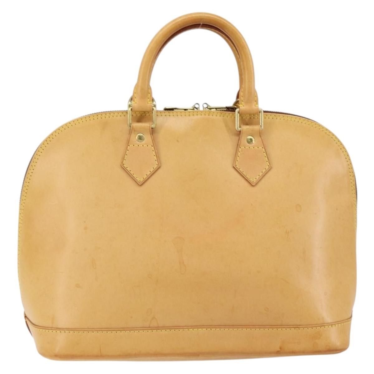 Louis Vuitton Alma Handbag Nomade Leather Beige Leather Handbag