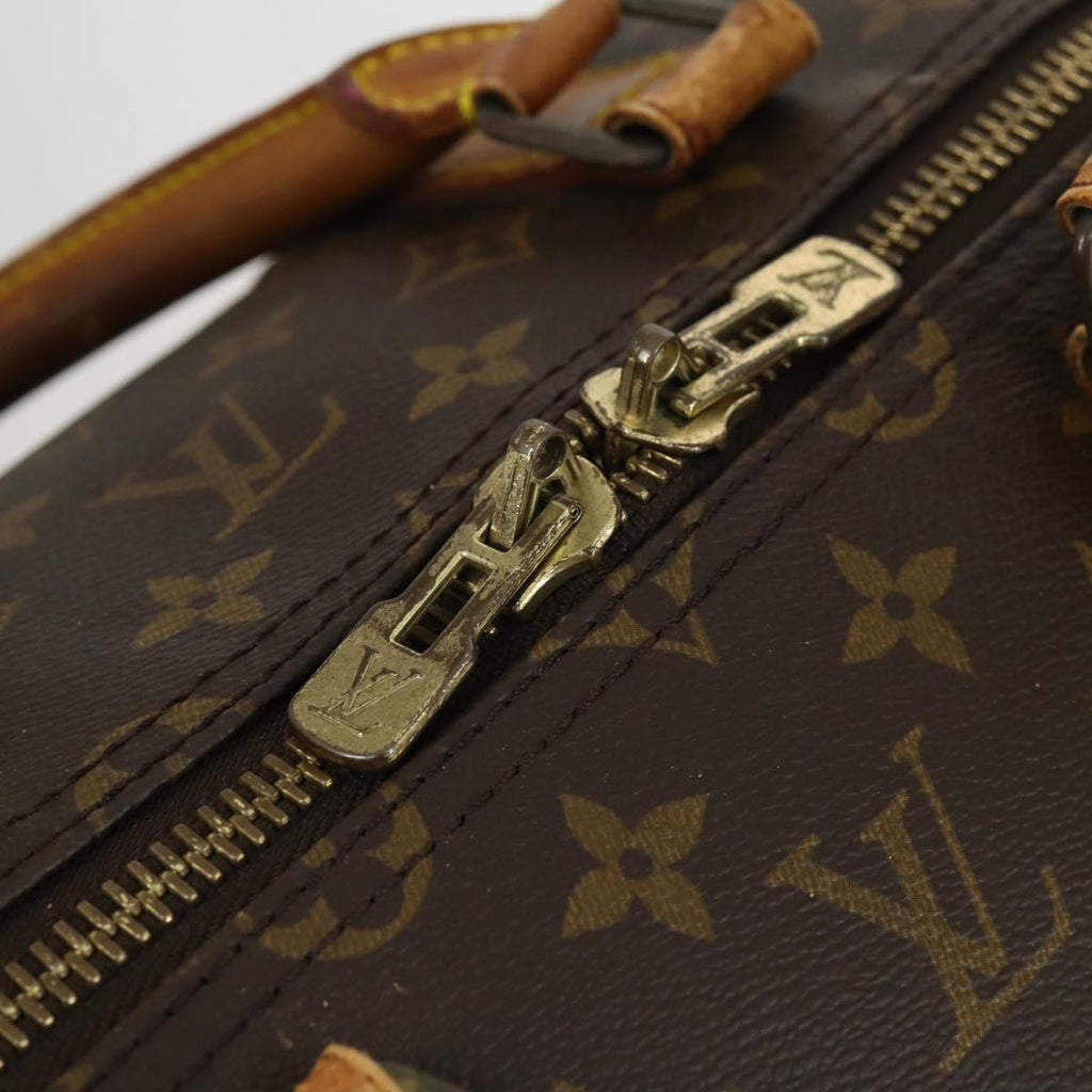 Louis Vuitton Keepall Bandouliere Bag Monogram Canvas Brown Canvas Travel Bag