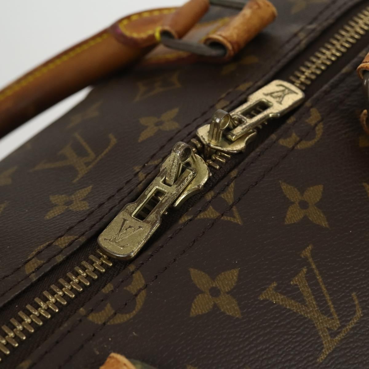 Louis Vuitton Keepall Bandouliere Bag Monogram Canvas Brown Canvas Travel Bag