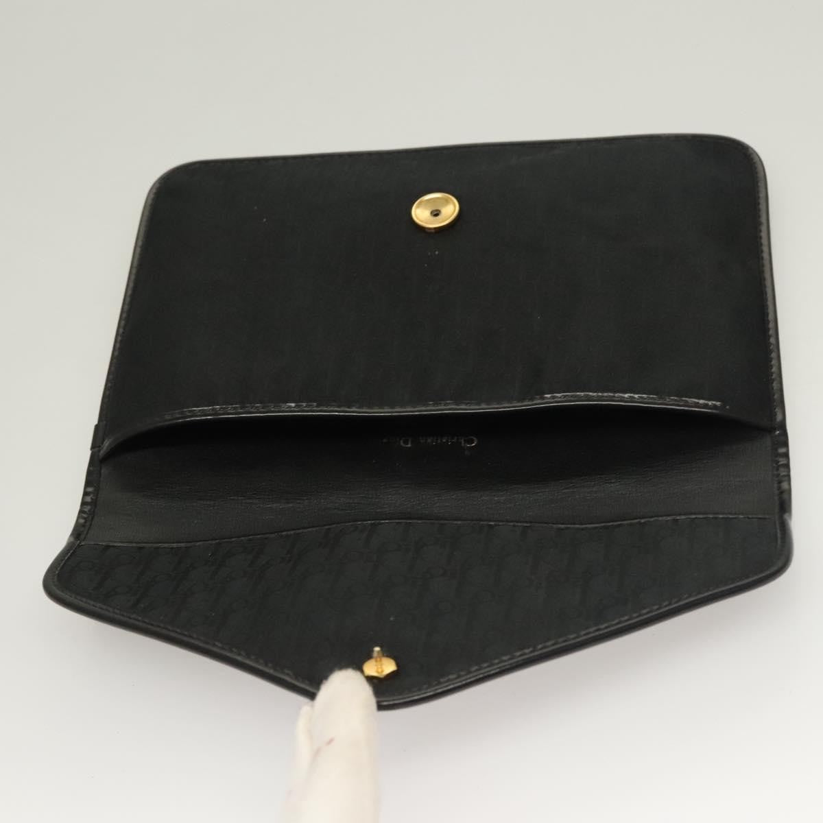 Christian Dior Vintage Trotter Pouch Diorissimo Canvas Black Canvas Clutche & Pouche Bag (Pre-Owned)