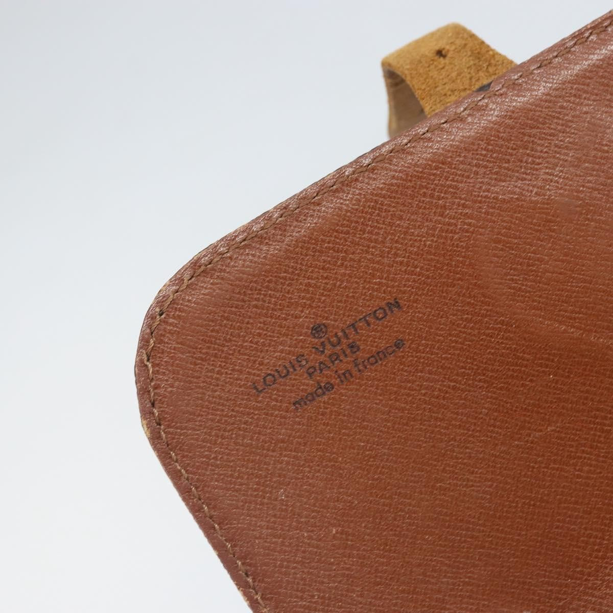 Louis Vuitton Cartouchiere Handbag Monogram Canvas Brown Canvas Shoulder Bag