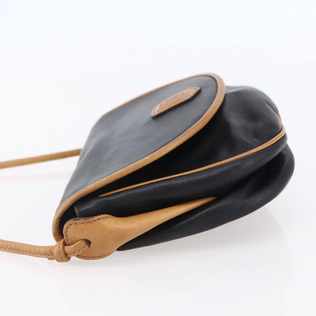 Celine Flap Shoulder Bag Leather Black Leather Shoulder Bag Bag