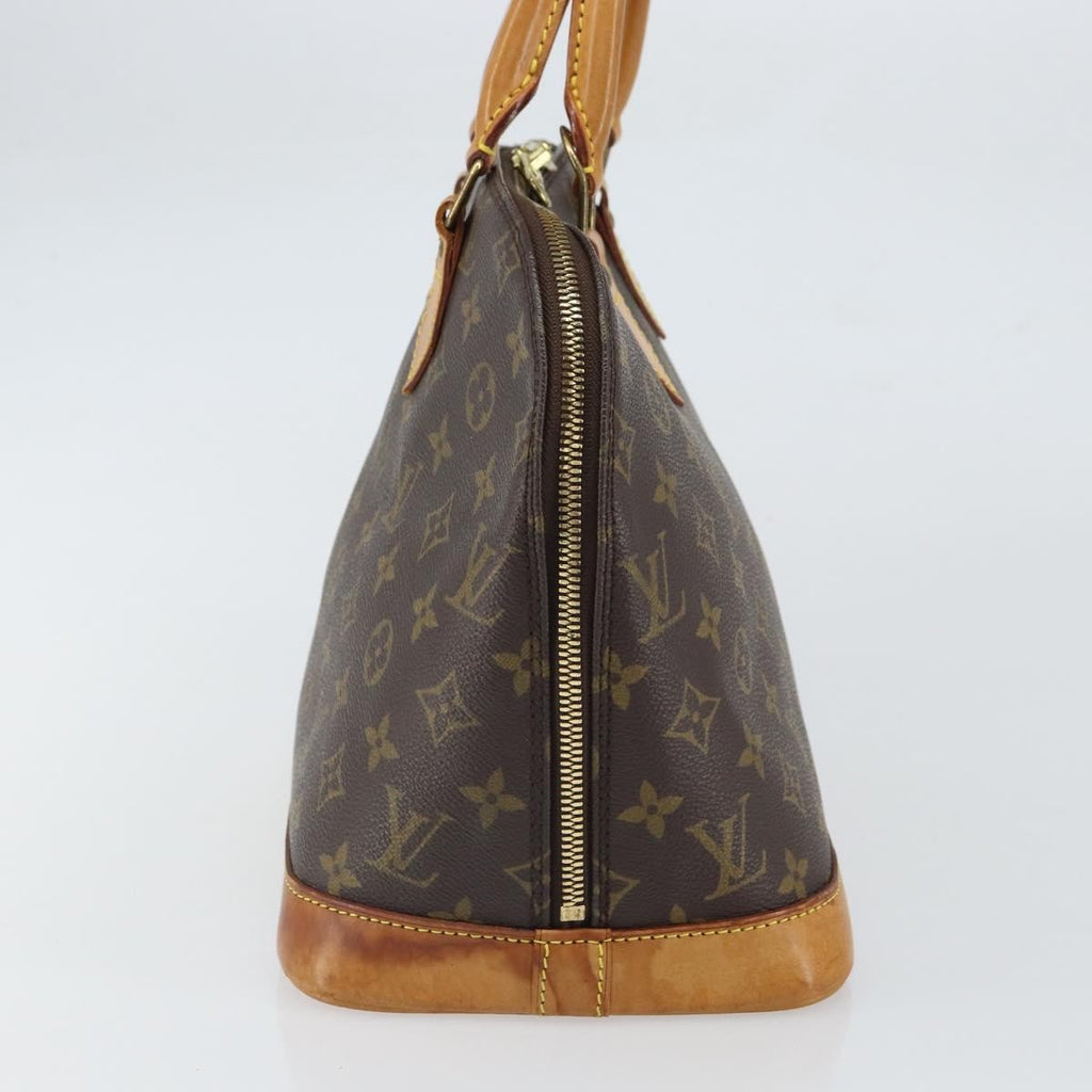 Louis Vuitton Alma Handbag Monogram Canvas Brown Canvas Handbag