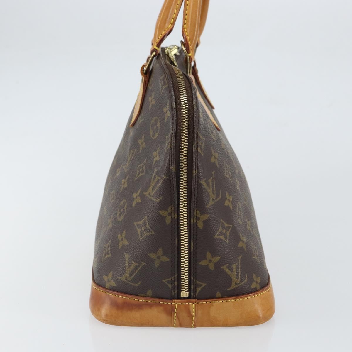 Louis Vuitton Alma Handbag Monogram Canvas Brown Canvas Handbag