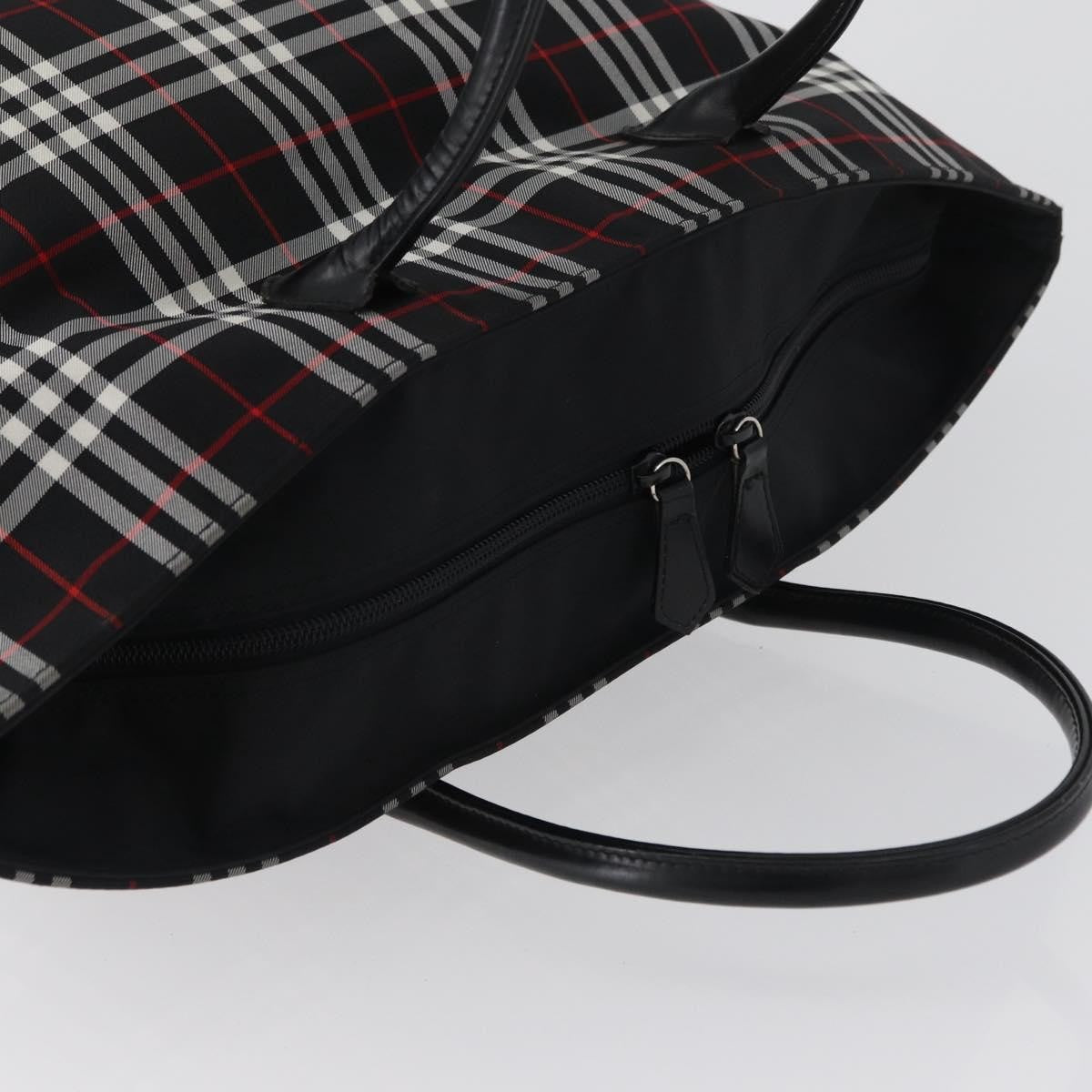Burberry Nova Check Handbag Nylon Black Nylon Handbag
