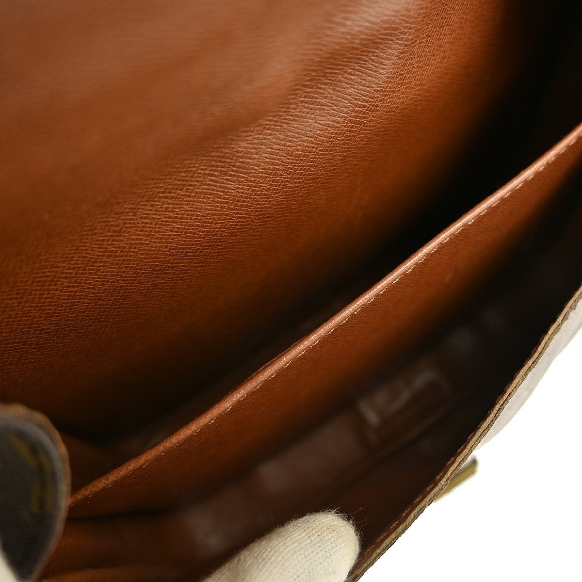 Louis Vuitton Cartouchiere Handbag Monogram Canvas Brown Canvas Shoulder Bag